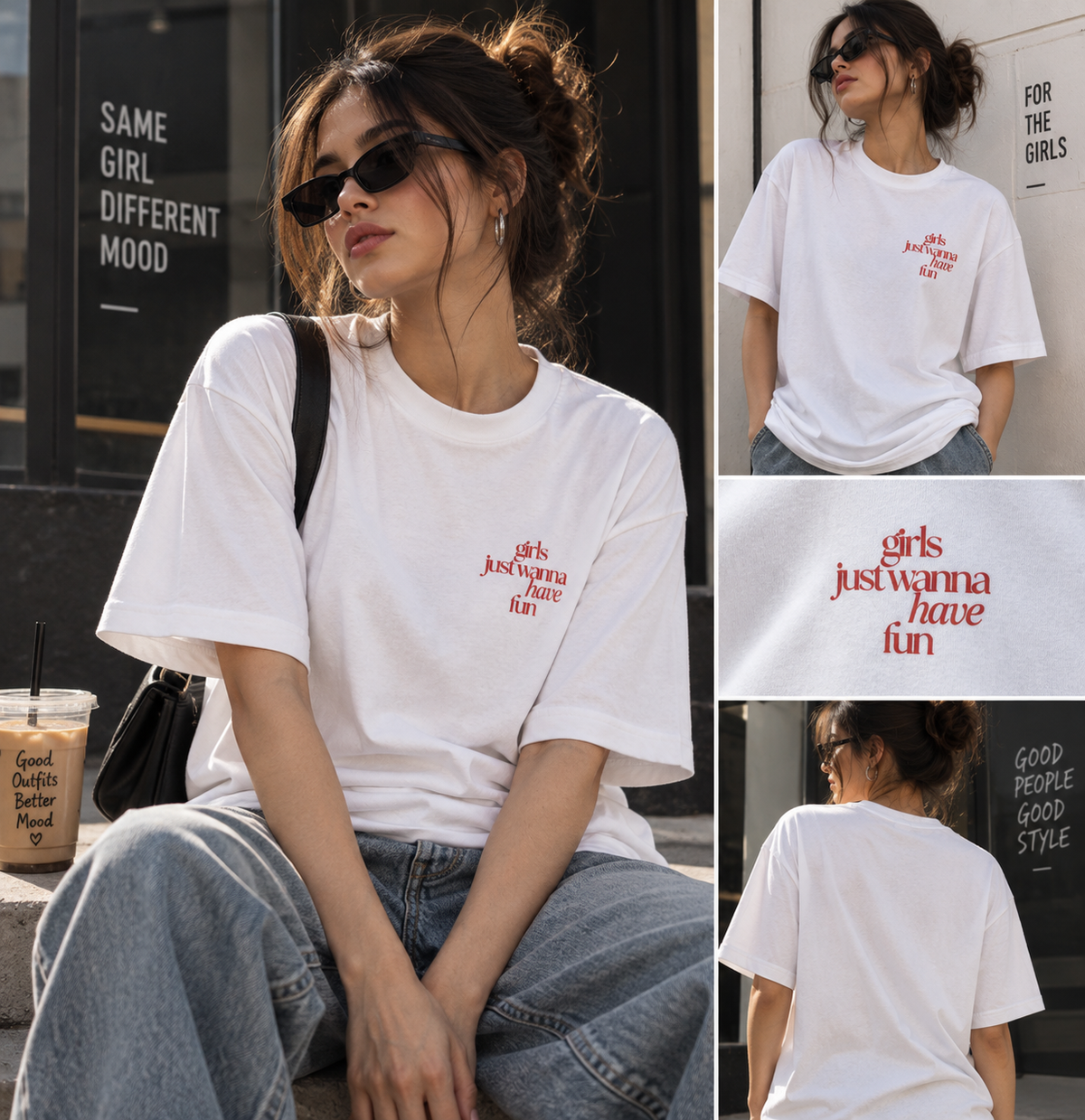 Girls Just Wanna Have Fun Oversized T-Shirt
