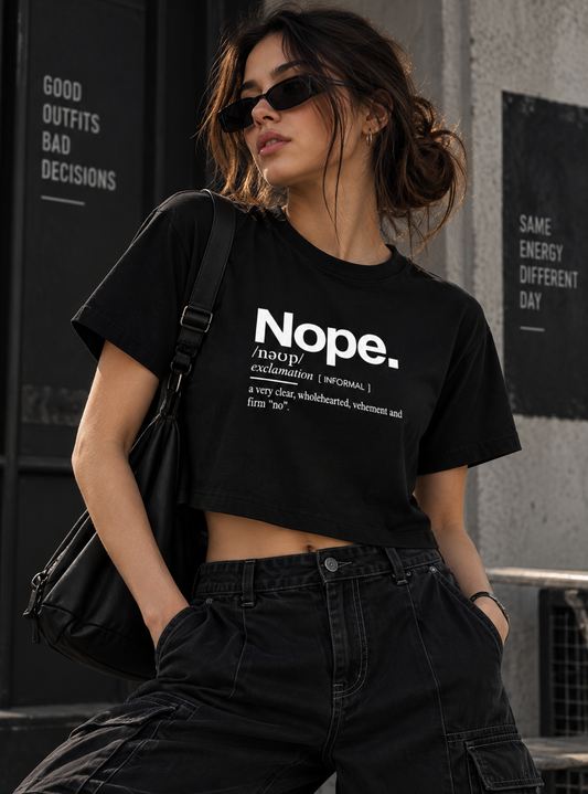 Nope. Baby Tee