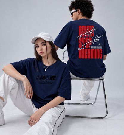 POSITIVE ENERGY — Oversized Graphic T-Shirt